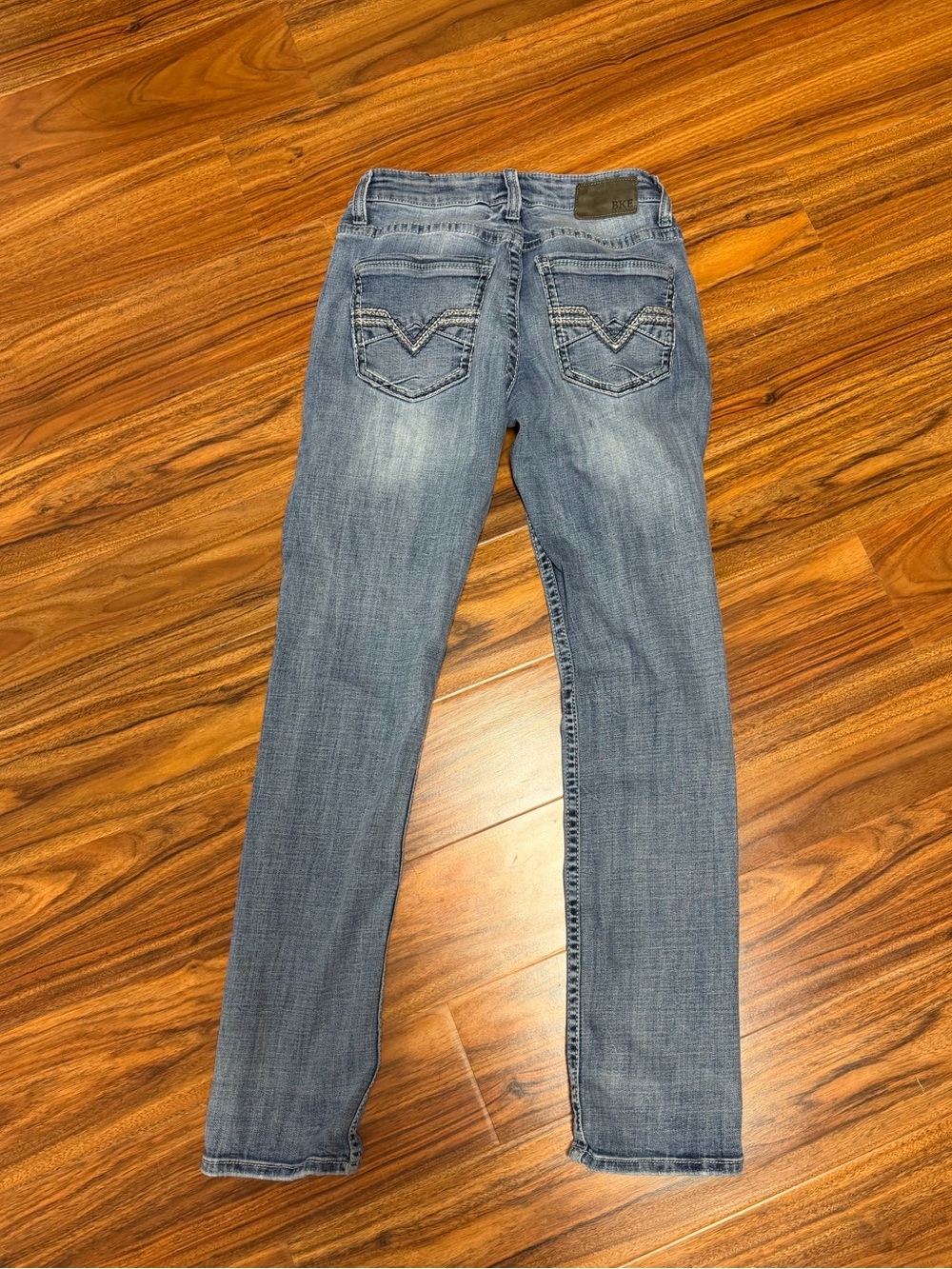 BKE Mens Skinny Jeans in Light Blue Wash
